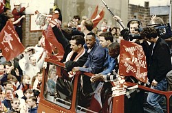 Lee Dixon, David Seaman, Ian Wright & The Arsenal Winning Team 1991