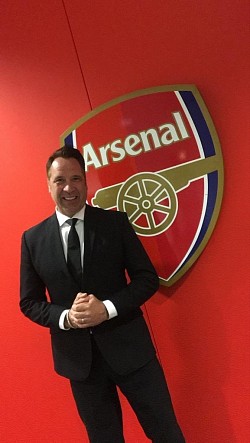 David Seaman at The Emirates, Arsenal Football Ground